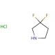 3,3-Difluoropyrrolidine hydrochloride (CAS 163457-23-6) - chemical structure image