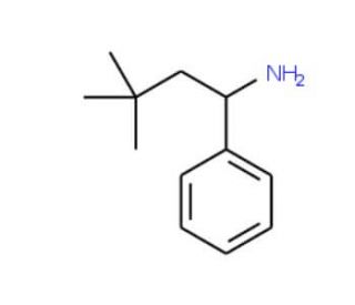 3,3-dimethyl-1-phenylbutan-1-amine - chemical structure image