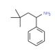 3,3-dimethyl-1-phenylbutan-1-amine - chemical structure image
