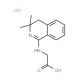 (3,3-Dimethyl-3,4-dihydro-isoquinolin-1-ylamino)-acetic acid hydrochloride - chemical structure image