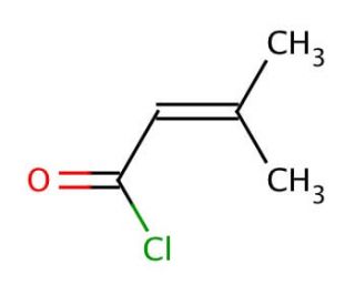 3,3-Dimethylacryloyl chloride (CAS 3350-78-5) - chemical structure image