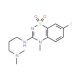 3-[3-(Dimethylamino)propylamino]-7-fluoro-4-methyl-4H-1,2,4-benzothiadiazin-1,1-dioxide - chemical structure image