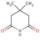 3,3-Dimethylglutarimide (CAS 1123-40-6) - chemical structure image