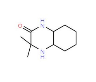 3,3-Dimethyloctahydroquinoxalin-2(1H)-one (CAS 99976-77-9) - chemical structure image