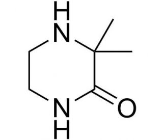 3,3-dimethylpiperazin-2-one (CAS 22476-74-0) - chemical structure image