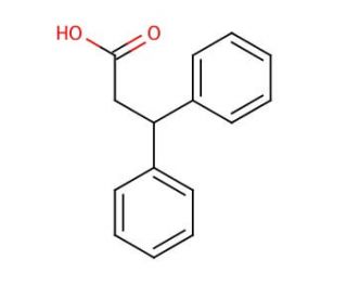 3,3-Diphenylpropionic acid (CAS 606-83-7) - chemical structure image