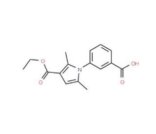 3-[3-(Ethoxycarbonyl)-2,5-dimethyl-1H-pyrrol-1-yl]benzoic acid - chemical structure image