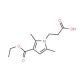 3-[3-(Ethoxycarbonyl)-2,5-dimethyl-1H-pyrrol-1-yl]propanoic acid - chemical structure image