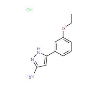 3-(3-ethoxyphenyl)-1H-pyrazol-5-amine hydrochloride - chemical structure image
