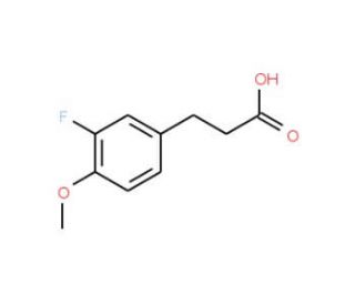 3-(3-fluoro-4-methoxyphenyl)propanoic acid (CAS 69888-90-0) - chemical structure image