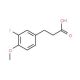 3-(3-fluoro-4-methoxyphenyl)propanoic acid (CAS 69888-90-0) - chemical structure image