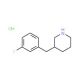 3-(3-Fluoro-benzyl)-piperidine hydrochloride (CAS 745817-34-9) - chemical structure image