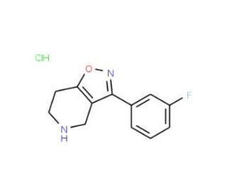 3-(3-Fluoro-phenyl)-4,5,6,7-tetrahydro-isoxazolo-[4,5-c]pyridine hydrochloride - chemical structure image