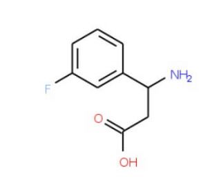 3-(3-fluoro-phenyl)-DL-beta-alanine (CAS 117391-51-2) - chemical structure image