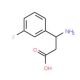 3-(3-fluoro-phenyl)-DL-beta-alanine (CAS 117391-51-2) - chemical structure image