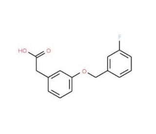 3-(3-Fluorobenzyloxy)phenylacetic acid (CAS 902836-26-4) - chemical structure image
