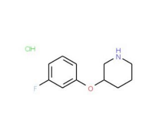 3-(3-Fluorophenoxy)piperidine hydrochloride - chemical structure image