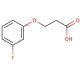3-(3-fluorophenoxy)propanoic acid (CAS 133077-42-6) - chemical structure image