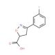 3-(3-fluorophenyl)-4,5-dihydroisoxazole-5-carboxylic acid - chemical structure image