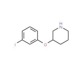 3-(3-Iodophenoxy)piperidine - chemical structure image