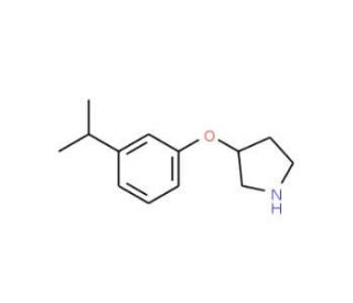 3-(3-Isopropylphenoxy)pyrrolidine - chemical structure image