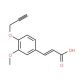 3-[3-Methoxy-4-(2-propynyloxy)phenyl]acrylic acid - chemical structure image