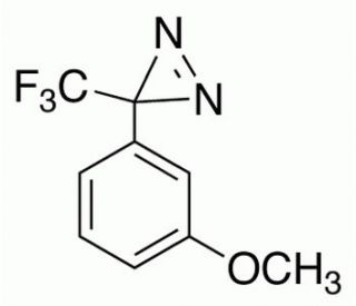 3-(3-Methoxyphenyl)-3-(trifluoromethyl)-3H-diazirine (CAS 205485-24-1) - chemical structure image