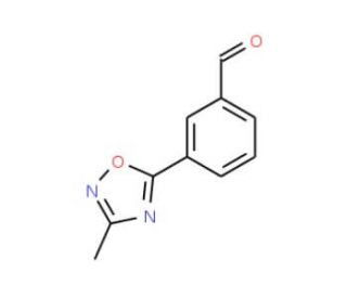 3-(3-Methyl-1,2,4-oxadiazol-5-yl)benzaldehyde (CAS 273727-50-7) - chemical structure image