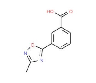 3-(3-Methyl-1,2,4-oxadiazol-5-yl)benzoic acid (CAS 915707-45-8) - chemical structure image