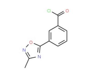 3-(3-Methyl-1,2,4-oxadiazol-5-yl)benzoyl chloride (CAS 915707-46-9) - chemical structure image