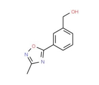 [3-(3-Methyl-1,2,4-oxadiazol-5-yl)phenyl]methanol (CAS 916766-84-2) - chemical structure image