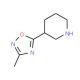 3-(3-Methyl-1,2,4-oxadiazol-5-yl)piperidine (CAS 788123-19-3) - chemical structure image