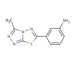 3-(3-Methyl-[1,2,4]triazolo-[3,4-b][1,3,4]thiadiazol-6-yl)-phenylamine - chemical structure image