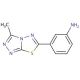 3-(3-Methyl-[1,2,4]triazolo-[3,4-b][1,3,4]thiadiazol-6-yl)-phenylamine - chemical structure image