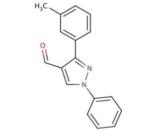 3-(3-methylphenyl)-1-phenyl-1H-pyrazole-4-carbaldehyde - chemical structure image