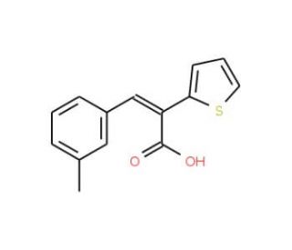 3-(3-methylphenyl)-2-thien-2-ylacrylic acid - chemical structure image