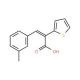 3-(3-methylphenyl)-2-thien-2-ylacrylic acid - chemical structure image