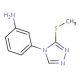 3-[3-(methylthio)-4H-1,2,4-triazol-4-yl]aniline - chemical structure image