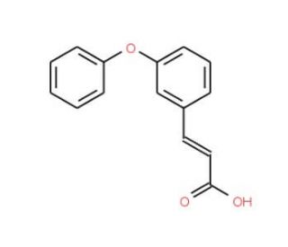 3-(3-Phenoxyphenyl)acrylic acid (CAS 77124-20-0) - chemical structure image