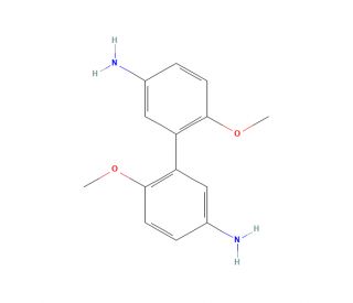 3,3&prime;-Bi-p-anisidine (CAS 23131-04-6) - chemical structure image