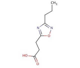 3-(3-propyl-1,2,4-oxadiazol-5-yl)propanoic acid - chemical structure image