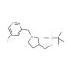 3-((3-((tert-Butyldimethylsilyloxy)methyl)-pyrrolidin-1-yl)methyl)-5-iodopyridine - chemical structure image