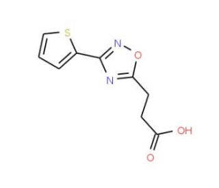 3-(3-thien-2-yl-1,2,4-oxadiazol-5-yl)propanoic acid - chemical structure image