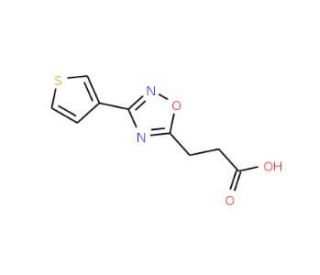 3-(3-thien-3-yl-1,2,4-oxadiazol-5-yl)propanoic acid - chemical structure image