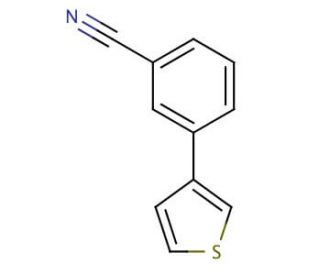 3-(3-Thienyl)benzonitrile (CAS 870703-81-4) - chemical structure image