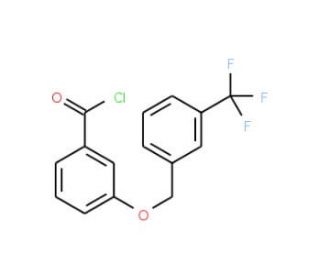 3-{[3-(trifluoromethyl)benzyl]oxy}benzoyl chloride - chemical structure image