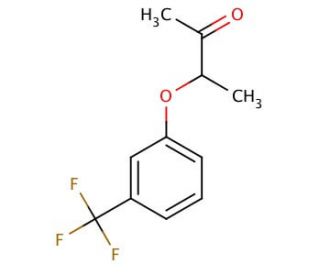 3-[3-(Trifluoromethyl)phenoxy]-2-butanone - chemical structure image