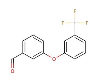 3-[3-(Trifluoromethyl)phenoxy]benzaldehyde (CAS 78725-46-9) - chemical structure image
