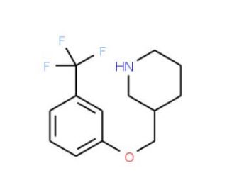 3-{[3-(Trifluoromethyl)phenoxy]methyl}piperidine (CAS 405062-74-0) - chemical structure image