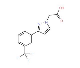3-[3-(Trifluoromethyl)phenyl]-1H-pyrazol-1-ylacetic acid - chemical structure image